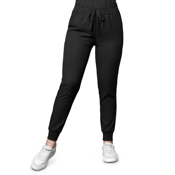 WonderWink #5155 Pull On Cargo Scrub Pants / 2XLarge Petite /‎ Black - Picture 1 of 4